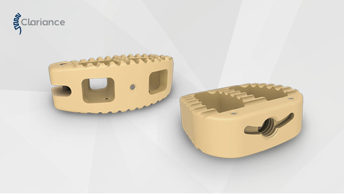 Example of part injected in PEEK / Courtesy from Clariance / Non contractual photo